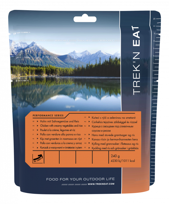 Kurczak w sosie śmietanowum z warzywami i ryżem PS1000+ [Chicken with creamy vegetables and rice PS1000+]