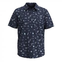 M'S Printed Short Sleeve Button Down