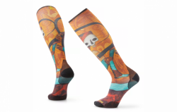 U'S Ski Zero Cushion Memory Quilt Print OTC Socks