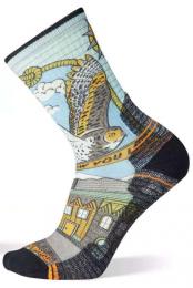 U'S Hike Light Cushion Print Crew Socks
