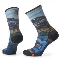 W'S Hike Light Cushion Icy Range Print Crew Socks