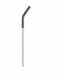 Kanteen Straw w/ Silicone Tip, Black/ Brushed Stainless