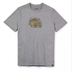 M'S Merino Sport 150 Overland Adventure Short Sleeve Graphic Tee SliM'S Fit