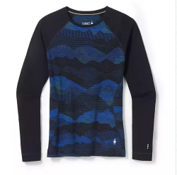 W'S Merino 250 Baselayer Pattern Crew Boxed